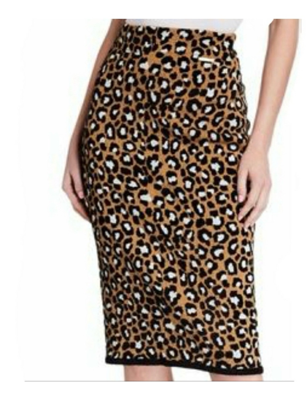 Michael Kors Leopard Print Pencil Skirt